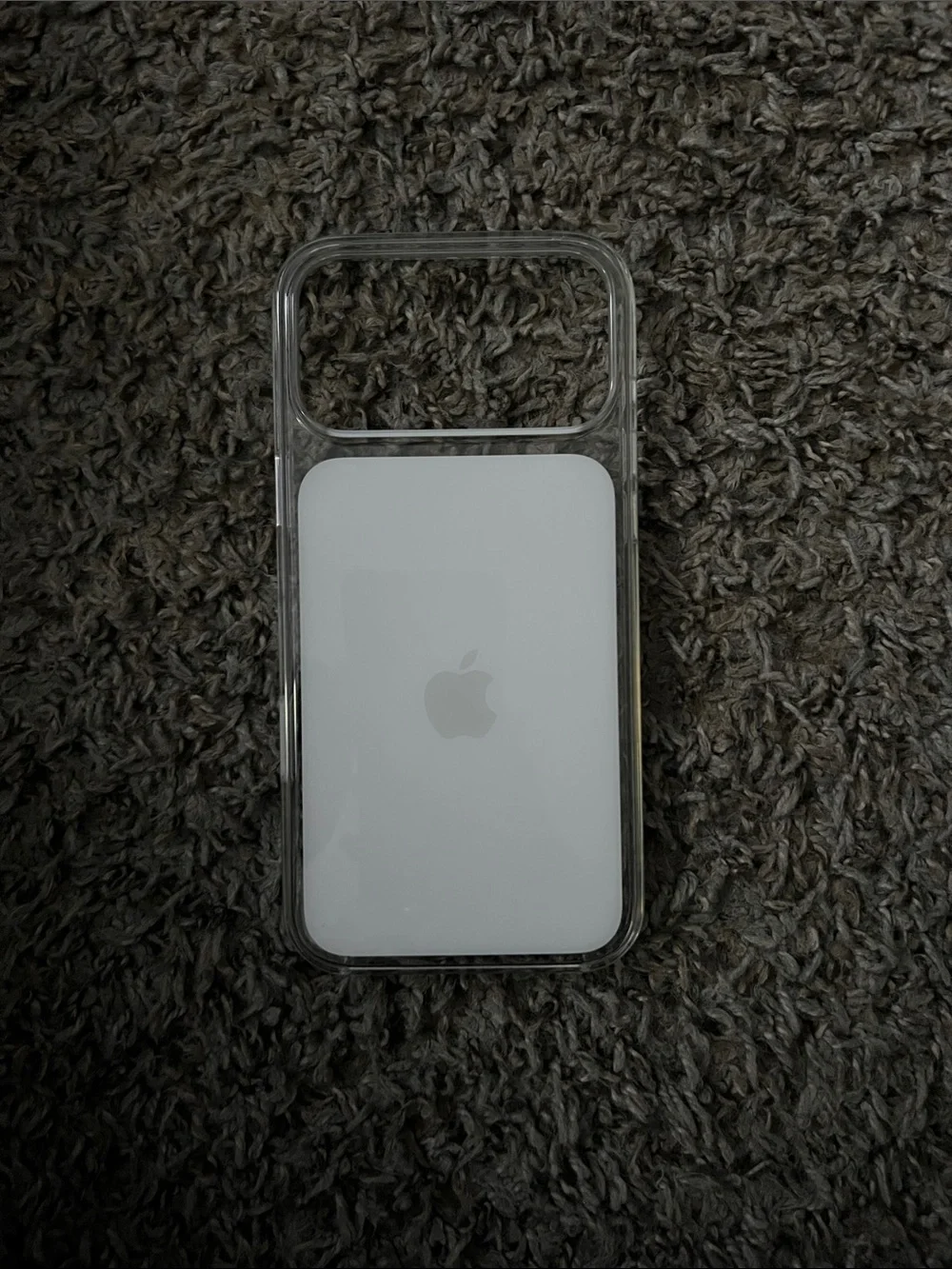 Apple Clear iPhone Case with White MagSafe Pad Insert